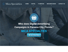 Tablet Screenshot of micaspecialties.com
